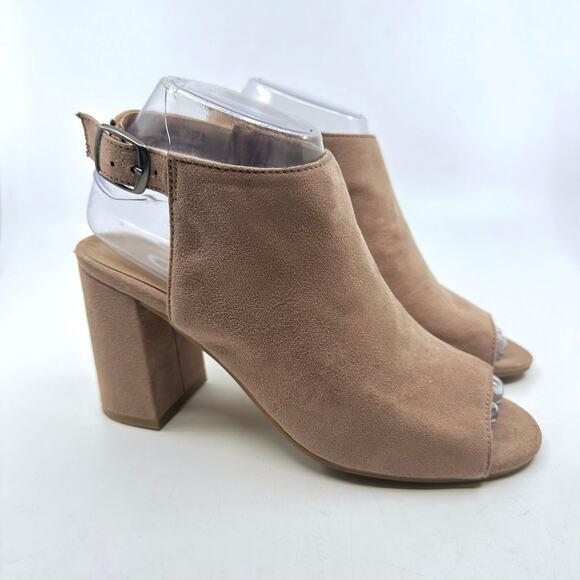 CL by Laundry Peep Toe Slingback Bestie Sandals Womens US 7 EU 37.5 Powder Pink - Picture 4 of 8